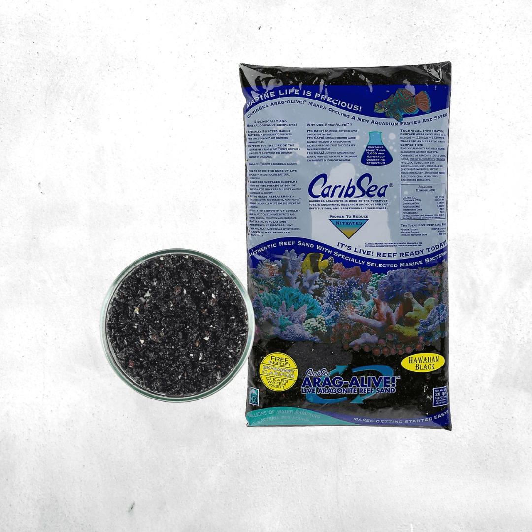 CaribSea Arag Alive Hawaiian Black Live Sand - 10 kg